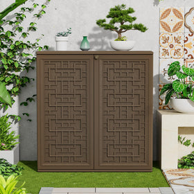 Weather-resistant build of HOMSPARK cabinet withstands outdoor conditions.