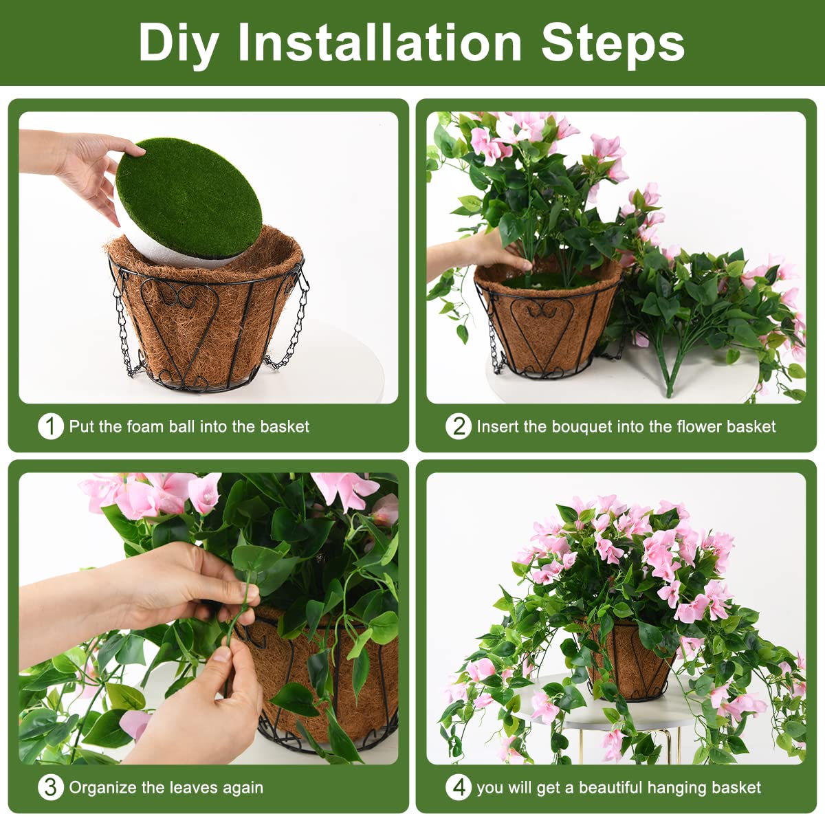 Homsunny faux flowers brighten patios yards and porches
