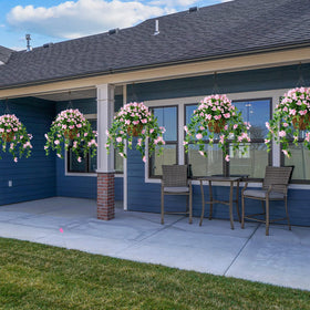 Homsunny hanging basket with foam insert for easy setup