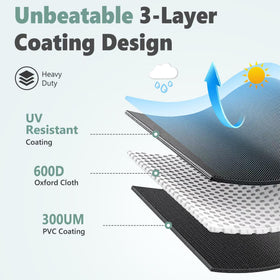HomWanna grill cover wipes clean quickly after grilling
