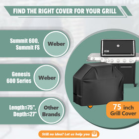 HomWanna cover rainwater beads slide off keeping grill dry