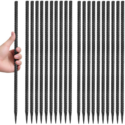 Homwin 16-inch rebar stake pack ready for gardening and tent stabilization.
