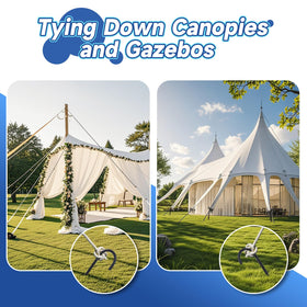 Homwin anchors for tents, gazebos, swings, keeping structures stable outdoors.