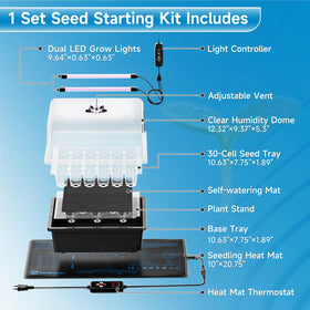 Hon&Guan humidity-dome 5-3inch maintains moisture and warmth for seeds.