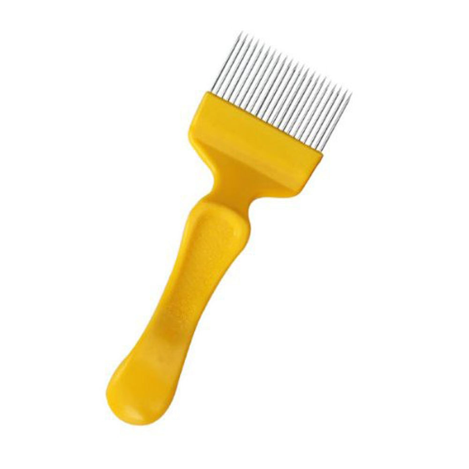 Honbay uncapping fork with 18 tines, stainless steel, for efficient honeycomb uncapping