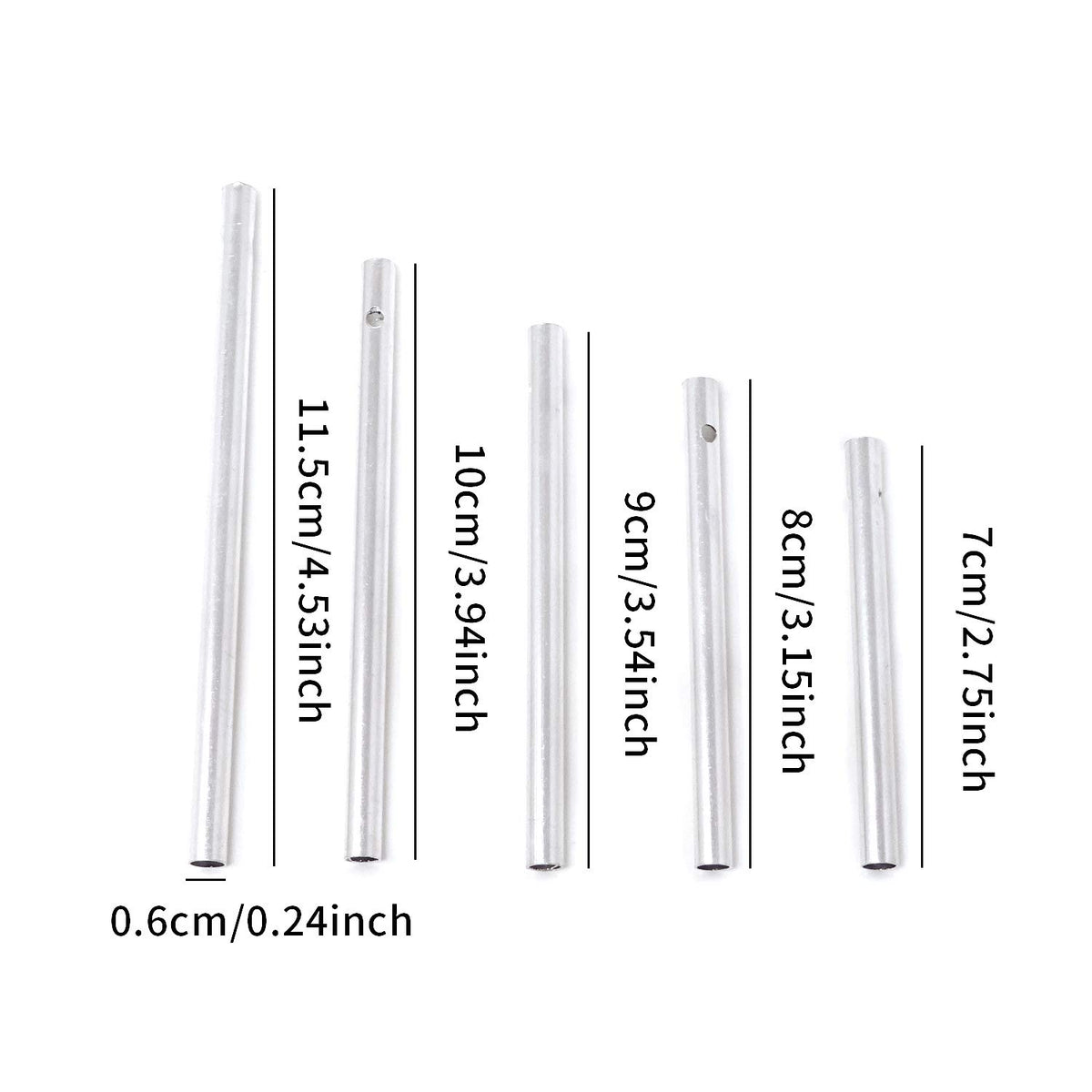 Honbay wind chime tubes 8cm ideal for hanging crafts and gentle outdoor tones.