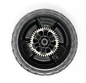 Honda rear drive wheel for HRN216VKAA maintains steady mowing with solid grip.