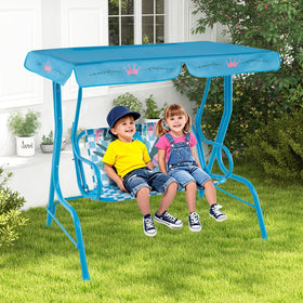 Honey Joy waterproof canopy protecting kids from sun and rain