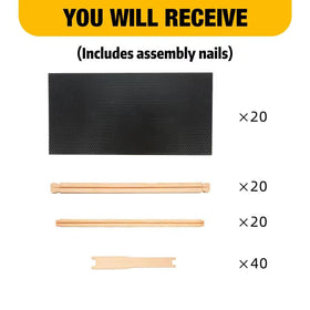 Honey Lake assembly with nails included for quick hive setup