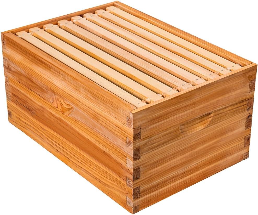 Honey Lake unassembled hive box enables straightforward setup for beekeepers.