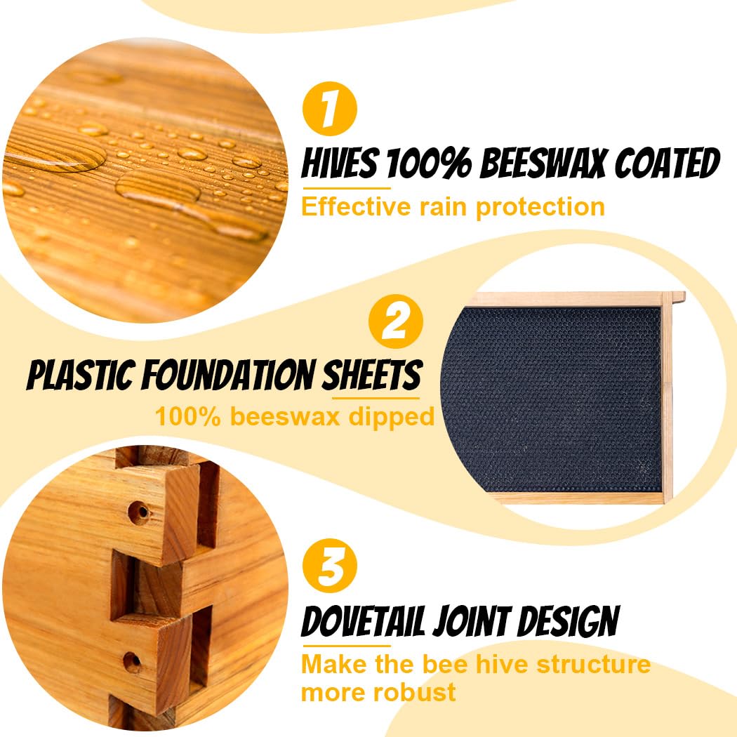 Honey Lake beeswax-dipped exterior offers weather-ready protection.