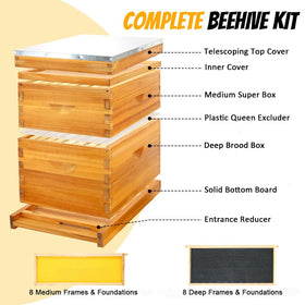Honey Lake deep brood box shown for brood housing and expansion