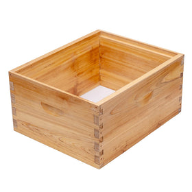 Honey Lake easy-assembly box with pre-drilled holes and included screws.