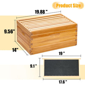 Honey Lake telescoping top cover protecting the hive from weather and debris