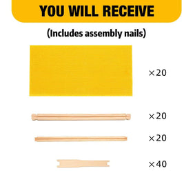 Honey Lake wax-coated foundation enables quick inspection by showing debris clearly