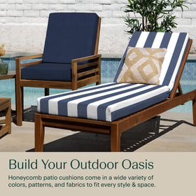 Honeycomb weatherproof fabric closeup demonstrates durable, fade-resistant outdoor performance.