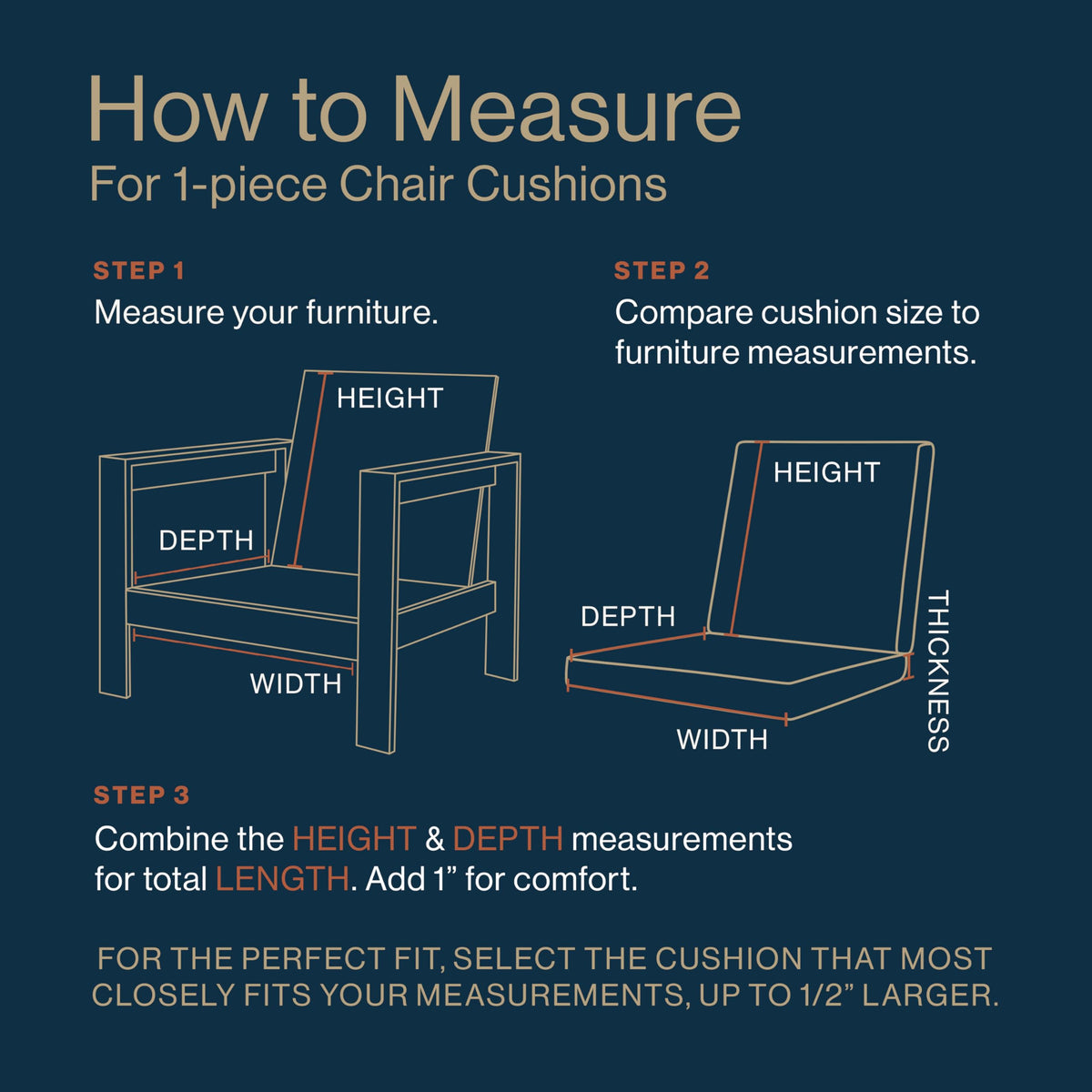 Resilient foam core in the Honeycomb cushion delivers long-lasting comfort.