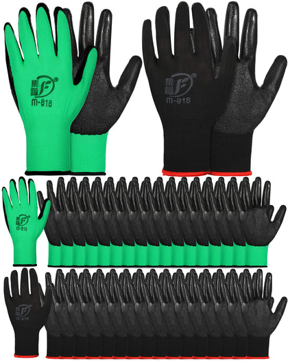 Honeydak 36-pair garden gloves pack viewed for durable daily gardening tasks