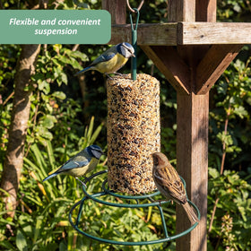 Honeydak bird feeder packaging includes one cylinder feeder for quick setup.