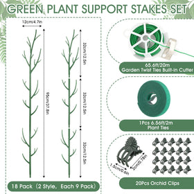 Honeydak orchid clips on stems for secure plant mounting.