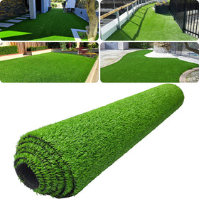 honeypet artificial grass wide view showing lush, year-round greenery for outdoor spaces