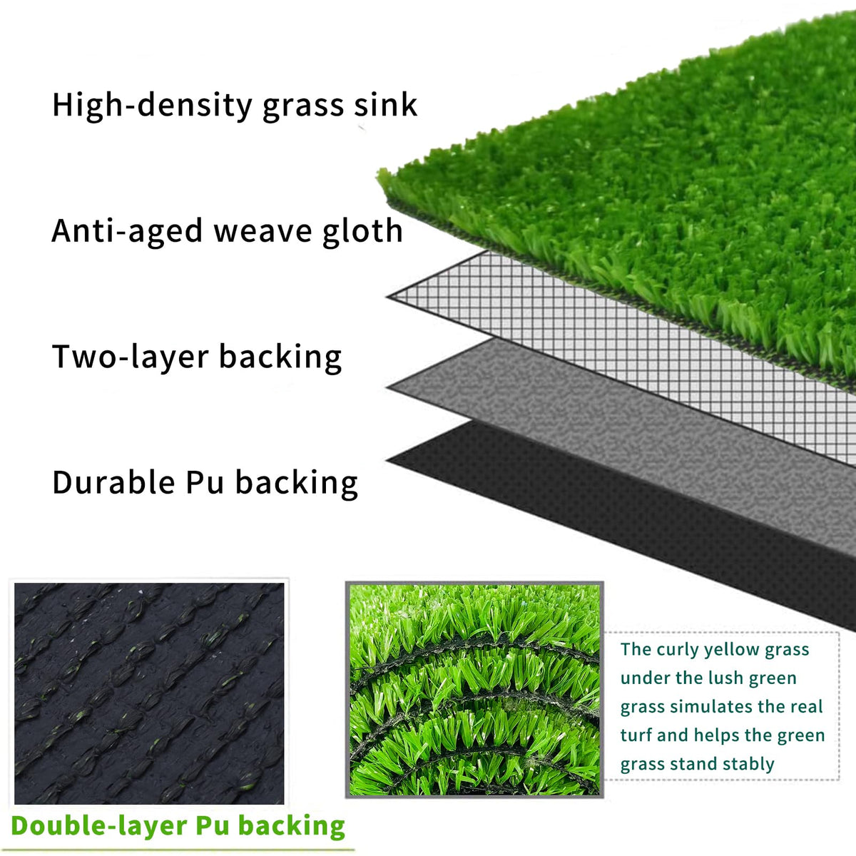 honeypet artificial grass easy install cut-to-fit design