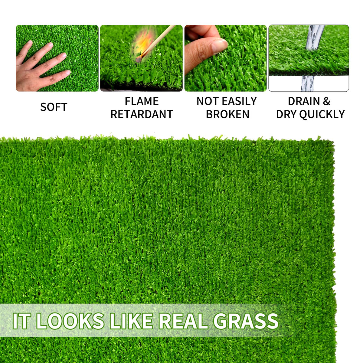 honeypet artificial grass outdoor patio design showcasing versatile use
