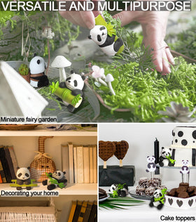 HONEYSHOW waterproof panda statues withstand outdoor use.