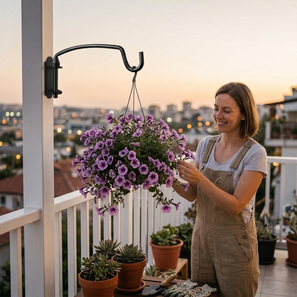 Hongchu durable iron finish hanger withstands outdoor conditions.
