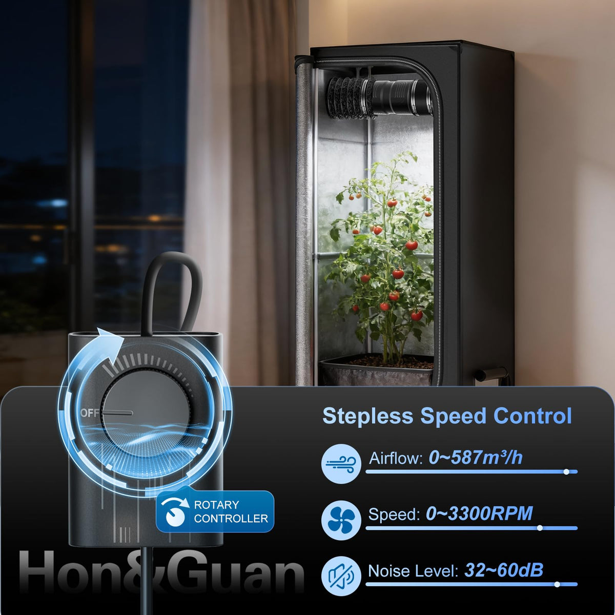 HonGuan duct fan duct connection demonstrating seamless integration with HVAC systems.