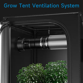 Hon&Guan grow tent setup improves airflow and odor control.