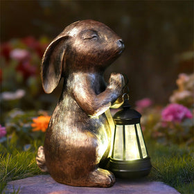 Hongland Easter housewarming rabbit decor adds charm.