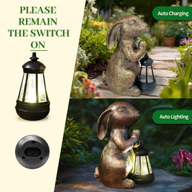 Hongland solar lantern lights the garden for 6-8 hours after dusk.