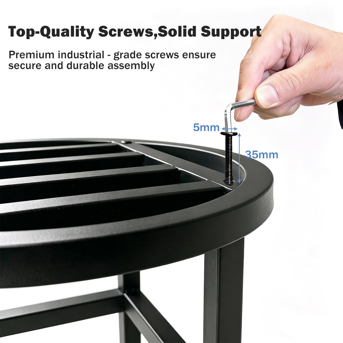 Hongsane easy assembly plant stand with included hardware and quick setup.