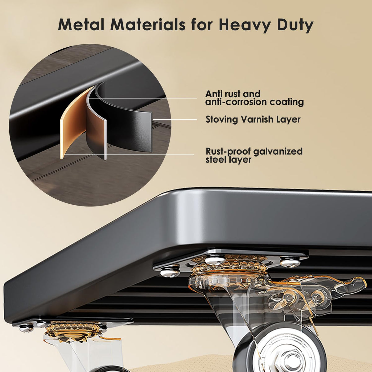 Hongsane 25-inch base supports heavy pots up to 800 pounds.