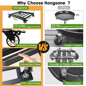 Hongsane versatile stand can roll lamps or machines.