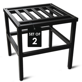 Hongsane 13-inch round plant stand top view showing sturdy platform for heavy pots
