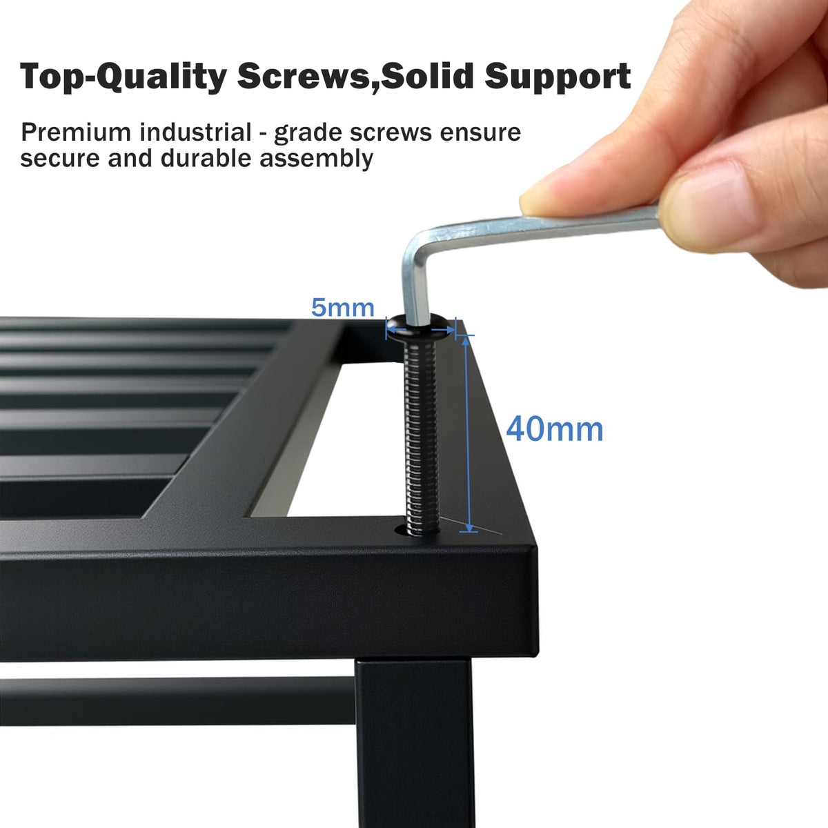 Hongsane plant stand adjustable feet protect floors on uneven surfaces.