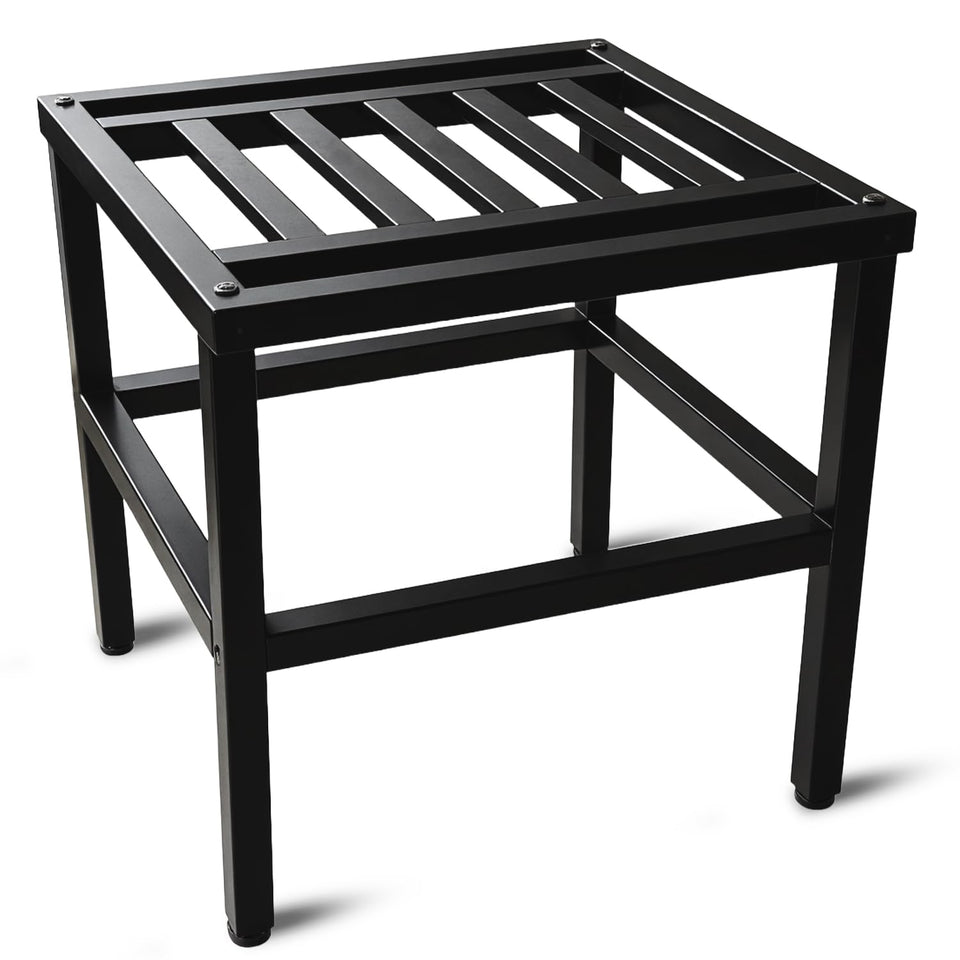 Hongsane plant stand with rock-solid base supports heavy pots.