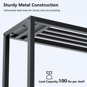 Hongsane wide shelf layout fits multiple plants in a compact footprint