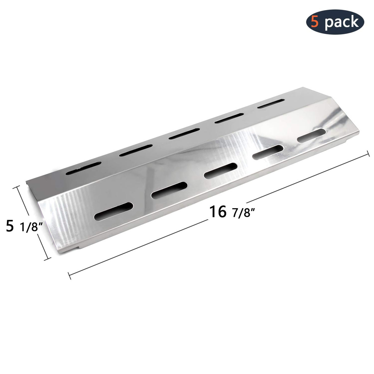 Hongso 16-7/8-inch heat plates catch drippings for easy cleanup