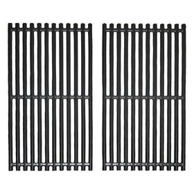 Hongso 17-inch grill grate front view; durable cast iron for even heat.