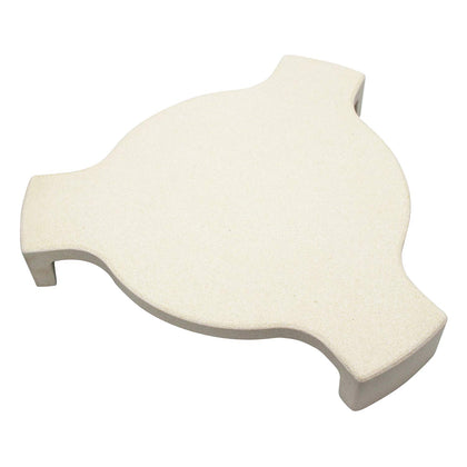 Hongso 18-inch ceramic heat deflector for indirect cooking on a grill