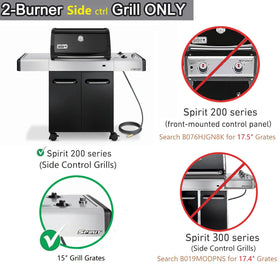 Hongso 65905 SCG521 grates for Spirit E/S 200 series — rust-resistant and easy to clean