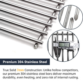 SGS-tested Hongso grill grates indicating quality assurance and reliability.