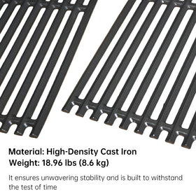 Hongso grill grates create prominent sear marks for flavorful grilling.