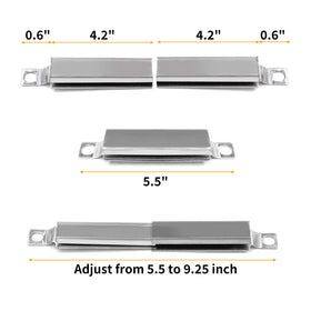 Hongso Charbroil four-burner crossover tubes, optimized airflow for uniform heat distribution across grates.
