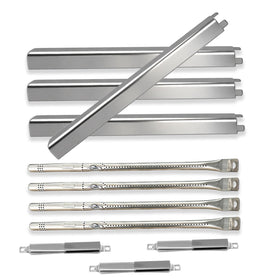 Hongso Charbroil four-burner heat plates, durable stainless steel for even heating and consistent grilling.