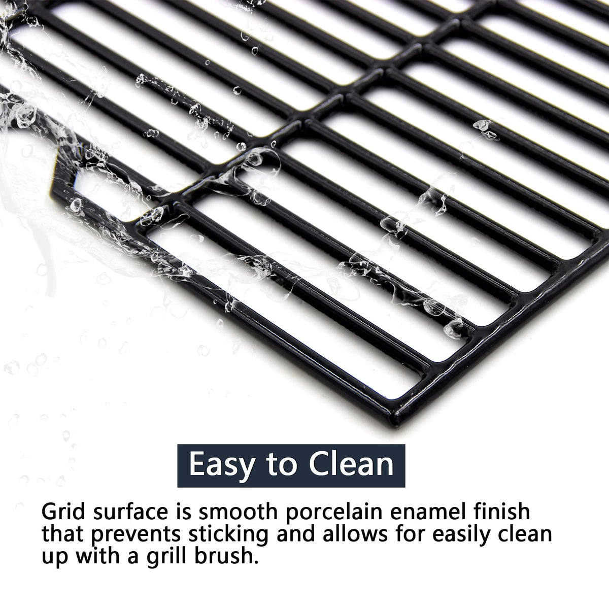 Hongso porcelain coating resists corrosion and makes cleanup faster after grilling sessions.