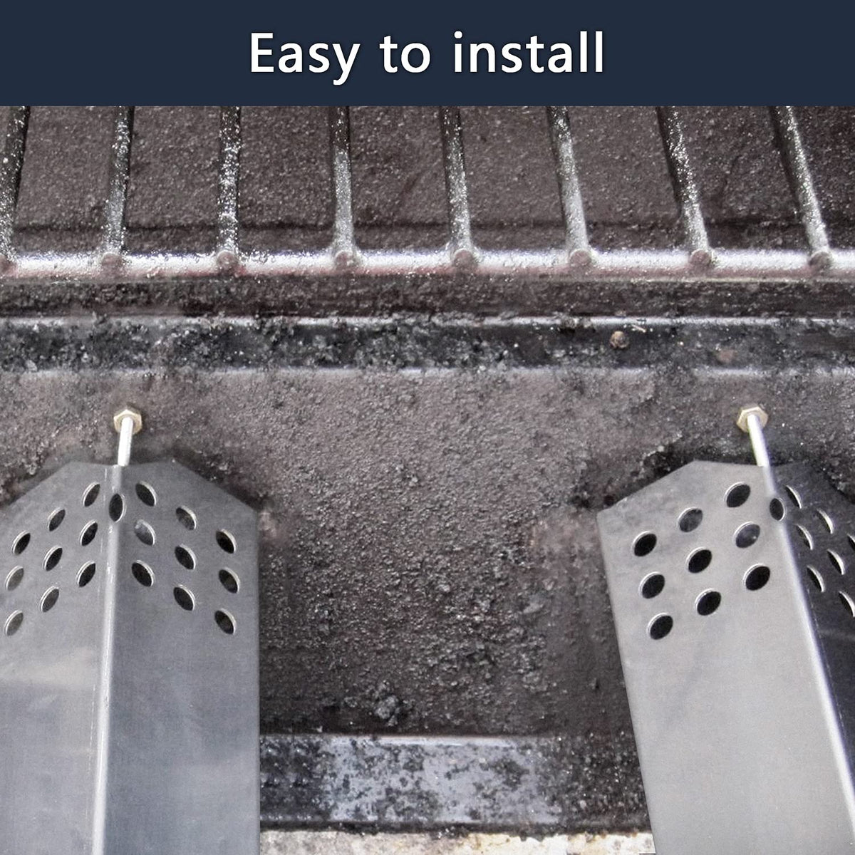 Hongso easy-install heat plates, quick setup for Nexgrill compatibility.